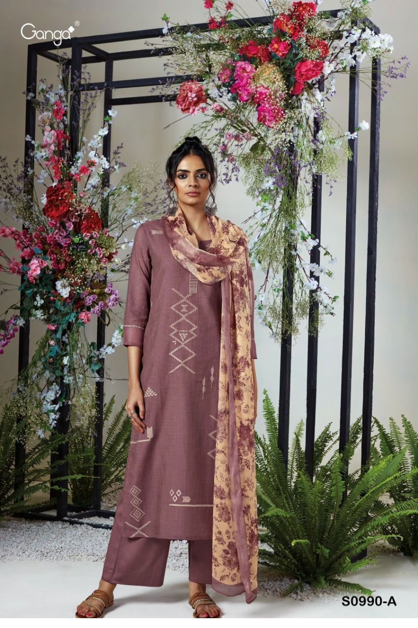 Livia S0990 By Ganga Colors Designer Salwar Suit Catalog